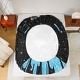 thumbnail image 5 of Castle Fairy Bling Crystal Butterfly 4-Piece Full Size Sheets for Girls Women Teens,Dreamy Princess Bed Sheets,Black Blue Lightweight Sheet Sets,Super Cozy Room Decor, 5 of 7