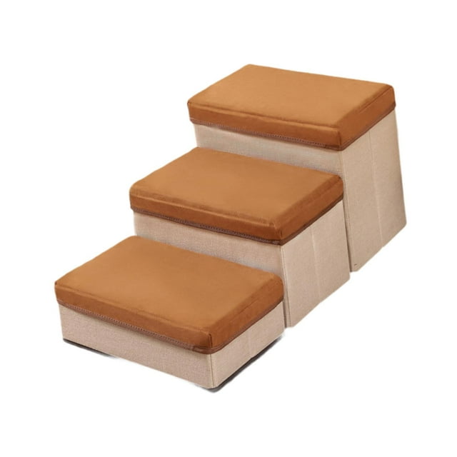 DOLITY Escaliers pour Chien avec Rangement Antidérapants Portatifs Pliables Pliants Escaliers pour Animaux de Compagnie pour Petit Café