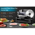 FOHERE Meat Slicer 200W Electric Deli and Food Slicer with Two
