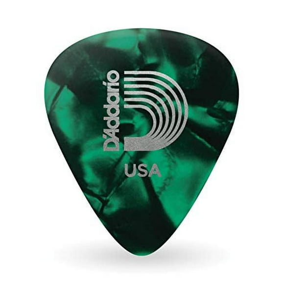 D'Addario Planet Waves Celluloid Green Pearl Guitar Picks 25 Picks