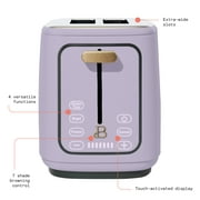 Beautiful 2 Slice Toaster with Touch-Activated Display, Lavender by Drew Barrymore