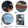 thumbnail image 3 of Designart "Island Odyssey Greece Greek wall art I" Nautical & Beach Floater Framed Canvas Wall Art, 3 of 7