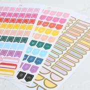 Happy Planner, 10 Sheet Sticker Pack, Basic Brights Theme, 4.75 x 9, 827 Stickers, Multicolor