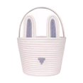 thumbnail image 1 of Advancent Cesta de Pascua tejida a mano con conejitos, cestas para niñas, regalos, dulces, duradera, 2 piezas, vacía. Almacenamiento y organización del hogar Gris blanco, 1 of 6
