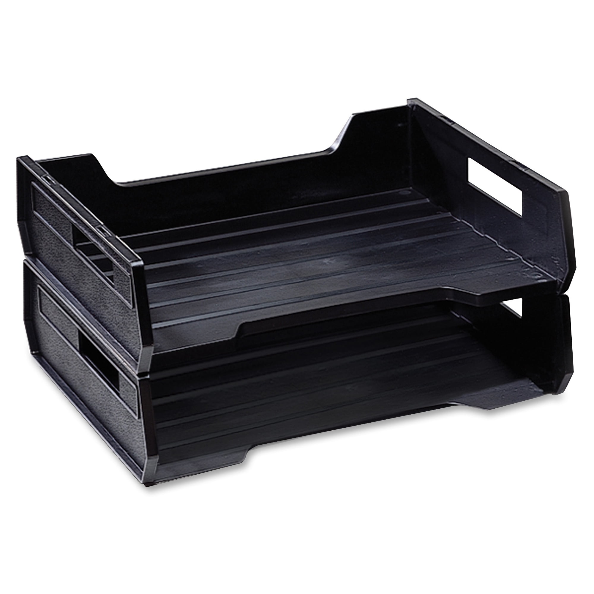 7520 01 094 4307 Skilcraft Letter Size Desk Tray Plastic Black