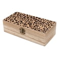 thumbnail image 6 of 7.9×2.3 In Wooden Boxes Durable Easy To Use Dustproof Prevent Slippery Delicate And Cabinet Animal Leopard Pattern (2), 6 of 8