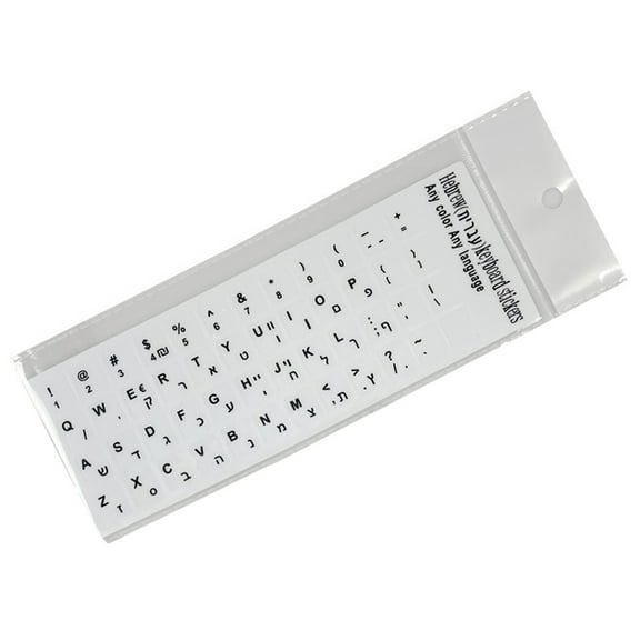lanema 18x6.5cm Keyboard Layout Stickers Hebrew English Arabic Russian Letters Keyboard Button Letters Alphabet Film for Laptop