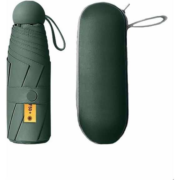 RVOV Ultralight Compact Mini Umbrella with Case, Portable Travel Umbrella for Purse Backpack, Manual Open Close, Rain & Sun Protection for Women Men Kids