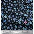 thumbnail image 3 of Soimoi Crepe Silk Fabric Butterfly & Flower Decor Fabric Printed Yard 42 Inch Wide, 3 of 3