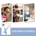 thumbnail image 3 of 1 Set Toddler Utensils Stainless Steel Spoon Fork Kids Spoon Fork Toddler Spoon Fork with Plastic Handle, 3 of 8
