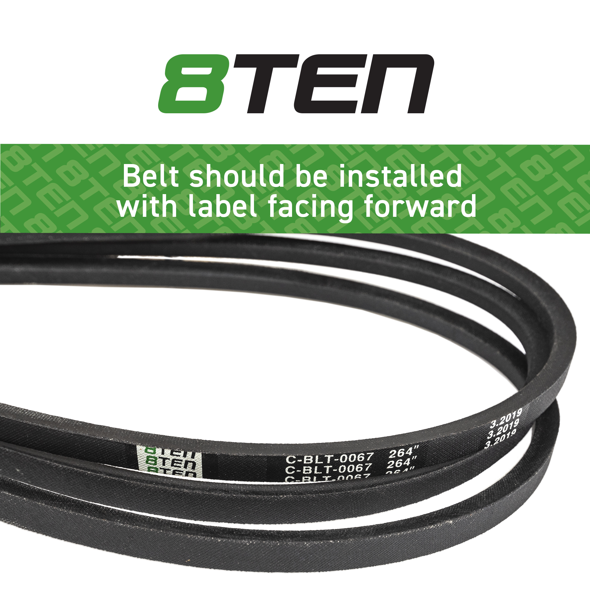 8TEN Deck Belt for Toro Z Master Z500 Z557 Z558 106-7350 72