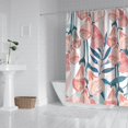 thumbnail image 2 of Artistic Country Farmhouse Shower Curtain 72x72, Rustic Bloom and Botanical Print, Bright Polyester Fabric with Rings, 2 of 5