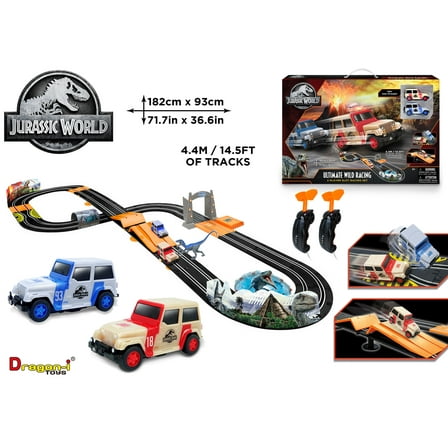 Jurassic World Ultimate Wild Race Set, 71.70 x 36.60 x 7.00 Inches, 52 Piece