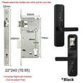 thumbnail image 2 of Digital Electronic Smart Door Lock With Biometric Camera Fingerprint Smart Card Password Key Unlock ,Easy Installation, 2 of 7