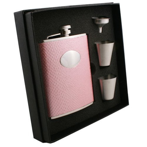 Visol Products Snakeskin Design Deluxe Flask Gift Set Walmart Com Walmart Com