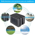 thumbnail image 3 of Bxaolu Newest Design Mesh Window Air Conditioner Cover Outdoor, Support Window AC Unit Work Use for Outside Insulation Black Dust-Proof Waterproof Outdoor AC Protection Defender, Black, 3 of 8