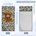 thumbnail image 3 of FOR U DESIGNS Highland Cow Spot Sunflower Print Car Seat Protector Towel Universal Fit for Front Seats, Multi-Purpose Running Towel for Outdoor Sport, Yoga, and Summer Travel, 3 of 7