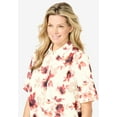 thumbnail image 4 of Woman Within Plus Size No Iron Short Sleeve Peachskin Shirt, 4 of 4