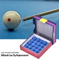 thumbnail image 3 of 50pcs Billiard Pool, Pole Cue Tip 10mm Replacement Pool Cue Tips Snooker Stick Elkmaster Set Box, 3 of 8