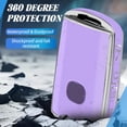 thumbnail image 5 of Key Fob Cover Compatible with Mazda 3 6 CX-5 CX-9 CX-30 CX-50 CX-70 2019-2025 Keychain Case Holder Protector,Silver/Purple, 5 of 6