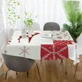thumbnail image 6 of BZSMCE Square Tablecloth Simple Christmas Printing Pattern Tableclothes, 6 of 9