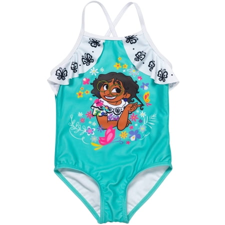Disney Encanto Mirabel Madrigal Little Girls One-Piece Bathing Suit