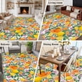 thumbnail image 5 of 5x8 Area Rugs for Living Room, Orange Lemons Non Slip Area Rugs for Kitchen Bedroom Entryway, Summer Botanical Pastoral Elegant Washable Carpet Runner Rug Floor Mats for Bedroom Home Decor, 5 of 8