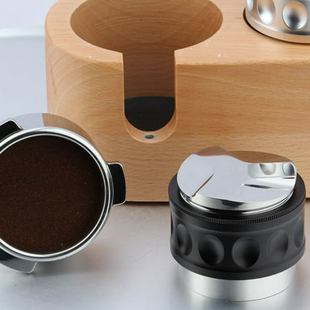 

Tepsmf Coffee Grinder Coffee Distributor And Tamper Dual Head Coffee Leveler A-Djustable Depth Professional E-Spresso Hand Tampers