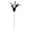 White, variant on Peacheart 18.1" Artificial Halloween Pumpkin Stem with Black Feather for Fall Halloween Home DIY Crafts Vase Decoration