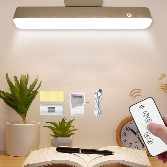 USB Rechargeable Magnetic LED Closet Light, 3 Color Temperatures with 90° Rotation, Wall Mount UnderCabinet Lighting for Stairs or Study