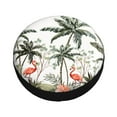 thumbnail image 3 of Bingfone Flamingo Palm Trees Spare Tire Cover Weatherproof Universal Wheel Protectors For Rv Camper Travel Trailer Suv Truck 16 Inch, 3 of 9