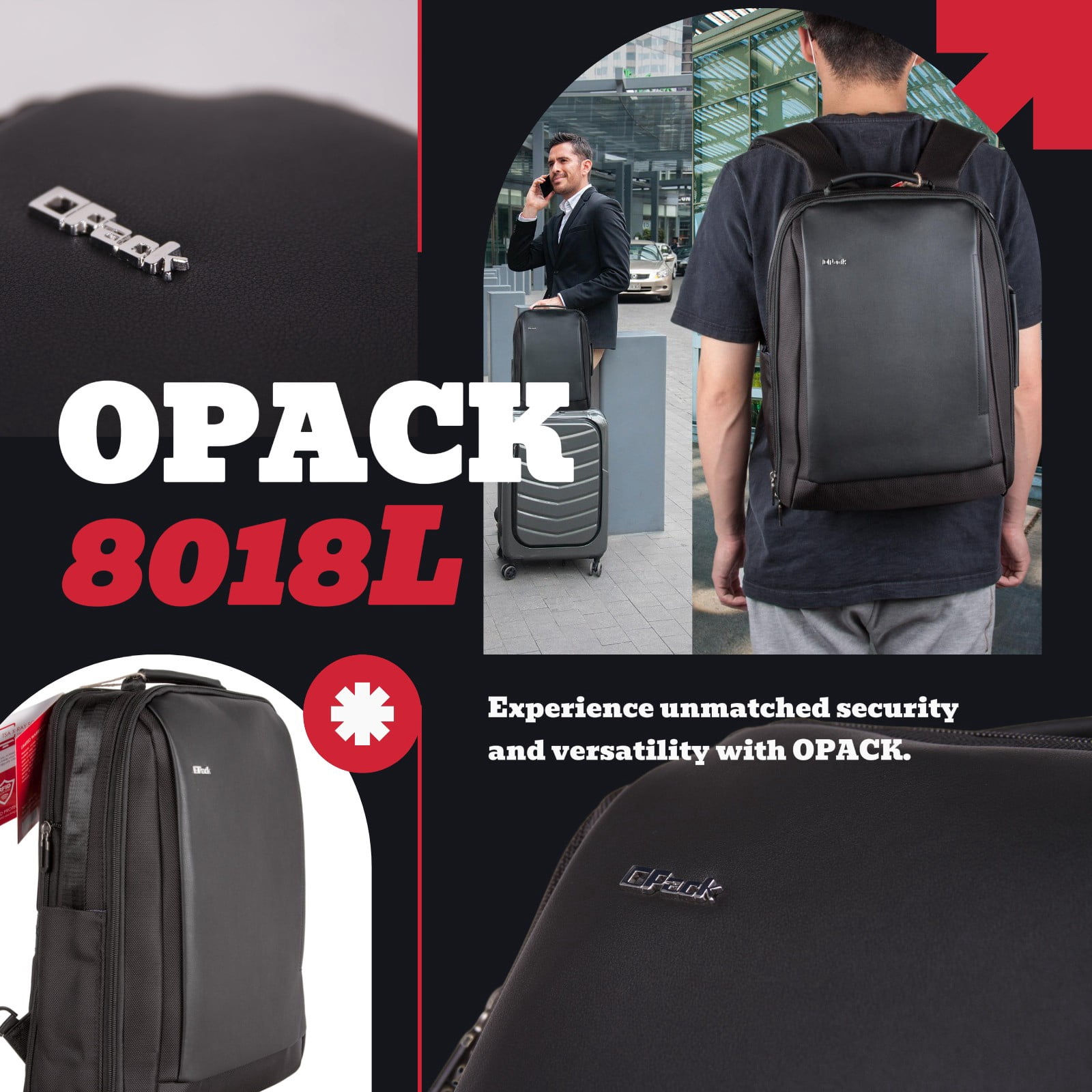 OPACK - Stealth Tech Backpack: Intelligent Design for Modern Explorers