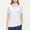 White, variant on VgaVtl Plus Size Womens Shirts Collared Short Sleeve Polo Ladies Tops Loose Button Casual Fitness Solid Color Tops,Orange S
