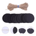 thumbnail image 3 of MasteelfCA 100pcs 5cm Kraft Paper Hanging Labels with Hemp Rope Blank Tags for DIY, 3 of 7