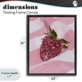 thumbnail image 4 of Stupell Industries Contemporary Glimmer Strawberry on Pink Black Floating Frame Canvas Art, 25 x 31, by LISH Creative, 4 of 8