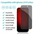 thumbnail image 2 of Protector de pantalla PEHAEL para iPhone 15 Pro Max de 6.7" con privacidad, 2 of 9