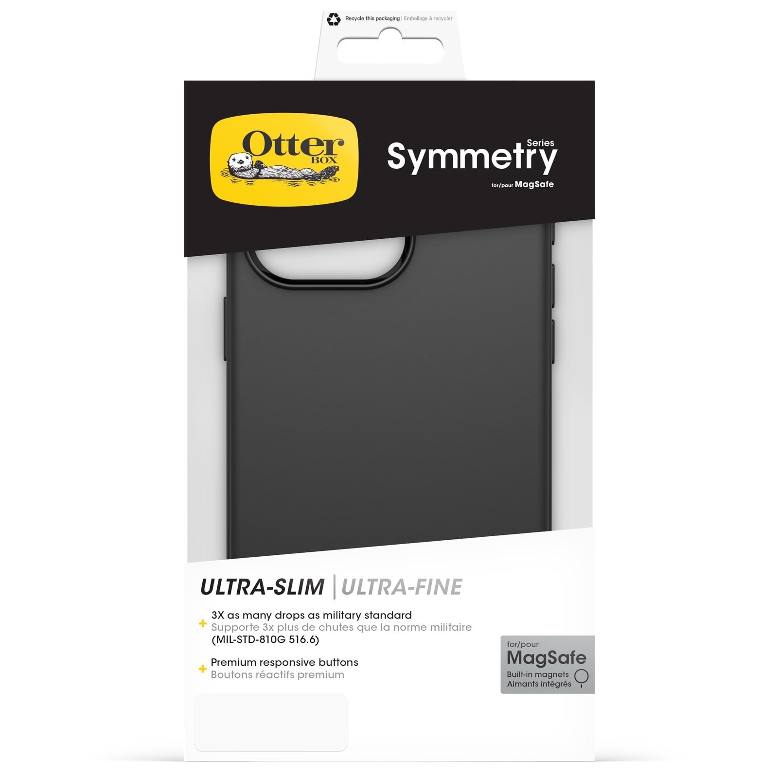 OtterBox Symmetry Series for MagSafe Case for iPhone 15 Pro Max - Black