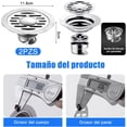 thumbnail image 4 of Coladera Anti Olores (2 Piezas), Coladera Regadera Baño de Acero Inoxidable Redondo, con Check Anti-olores y Tapa Higiénica, Adecuado para Cocina, Alcantarillado, Baño y Aseo, 4 of 4
