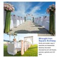 thumbnail image 3 of Wedding Arch, White Wrought Iron Wedding Arch Frame  for Business Celebration, 3 of 8