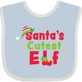 thumbnail image 3 of Inktastic Christmas Santa's Cutest Elf Boys or Girls Baby Bib, 3 of 4