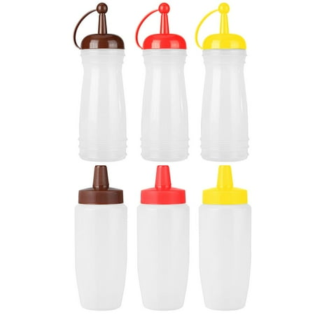 

Tiyuyo 340ml Plastic Squeeze Bottle Sauce Vinegar Ketchup Condiment Dispenser (A)