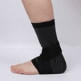 thumbnail image 2 of Protector de tobillo deportivo de nailon de punto para hombres y mujeres, cuatro lados, elástico, cálido, transpirable, protector de tobillo, 2 of 4
