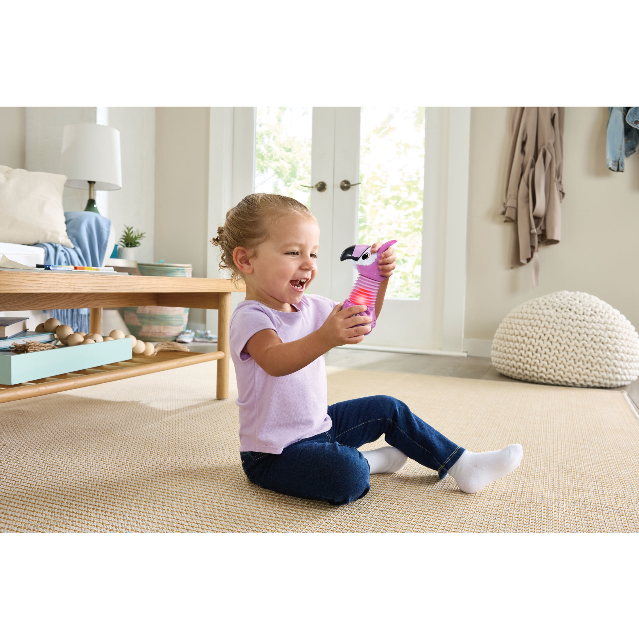 VTech Stretch & Play Letters Flamingo Musical Learning Toy for Toddlers - Electronic Pet