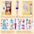 thumbnail image 3 of Jacone Magnetic Dress Up Dolls - Girls Fun Mix and Match Play Paper Dolls with Different Countries Magnetic Costume Stickers for Creating Imaginative Birthday Gifts, 3 of 6