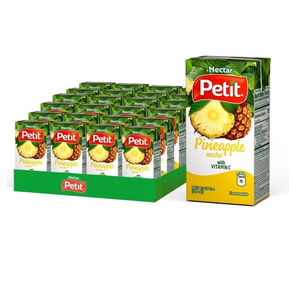 Petit Pineapple Nectar, 200 ml (Pack of 24) – Refreshing Tropical Fruit Beverage