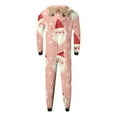 thumbnail image 7 of Odeerbi Christmas Onesie Pajamas for Family Holiday Sleep Jumpsuit Long Sleeve Family Christmas Pajamas Matching Sets Dad Printed Loungewear Jumpsuit Sleepwear Xmas PJs Set Red, 7 of 7