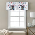 thumbnail image 3 of Kitchen Cafe Valance Curtain for Small Windows,Independence Day Cute Kitty Rod Pocket Short Valances,42x12in, 3 of 9