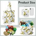 thumbnail image 2 of Cute Banana Canvas Tote Bag – Reusable Grocery Bag with Tropical Yellow Fruit Print, Kawaii Banana Illustration, Eco-Friendly Cotton Shopper for Everyday Use, 2 of 7