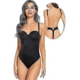 thumbnail image 3 of Backless Body Shaper For Women Push Up Bra Low Back Thong Bodysuit - Snngv, 3 of 5