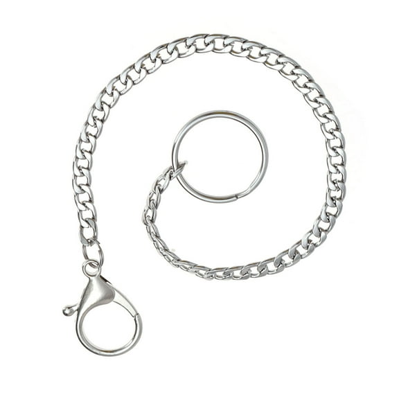 GOOHOCHY  32 Cm Lanyard Stainless Steel Key Chain Man Elder